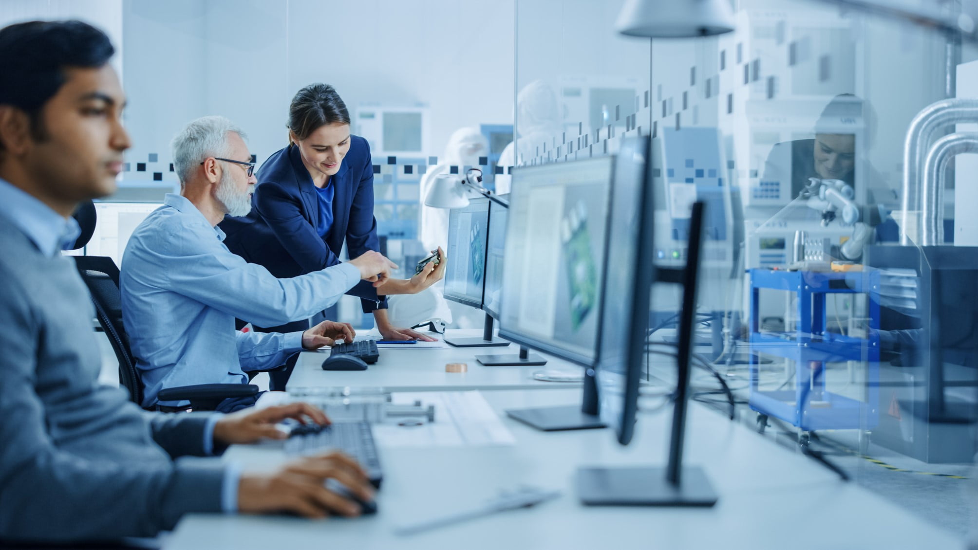 Parasyn systems engineering team designing a custom industrial automation solution